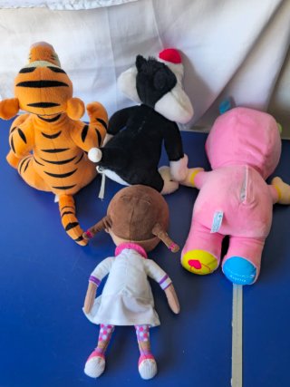 Lotto Misto di 4 Peluche