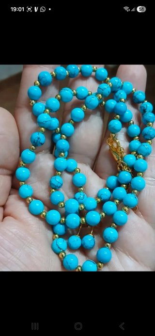 Conjunto Turquesa Collar, Pulsera y Pendientes