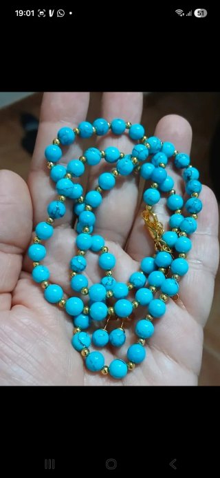 Conjunto Turquesa Collar, Pulsera y Pendientes