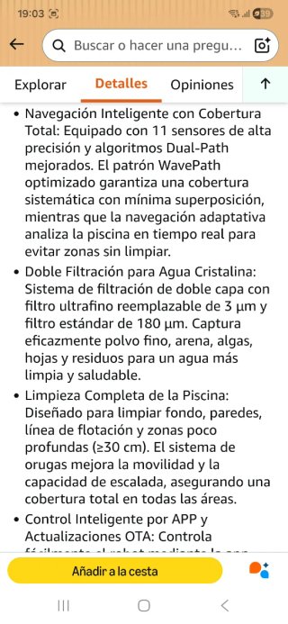 Robot Limpiafondos piscina AIPER sin estrenar
