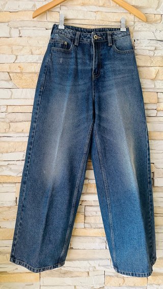 Jeans anchos cropped t.32 XS