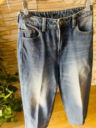 Jeans anchos cropped t.32 XS
