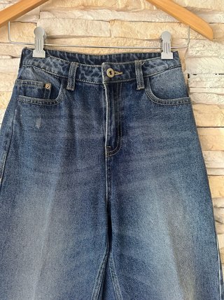Jeans anchos cropped t.32 XS