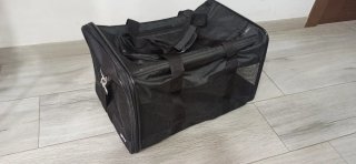 Transportín perro Amazon Basics Mediano Negro