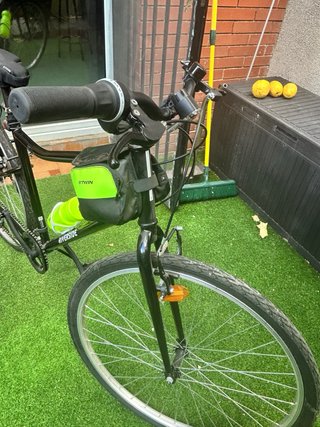 Bici Trekking BTWIN Riverside 100 Nero taglia M