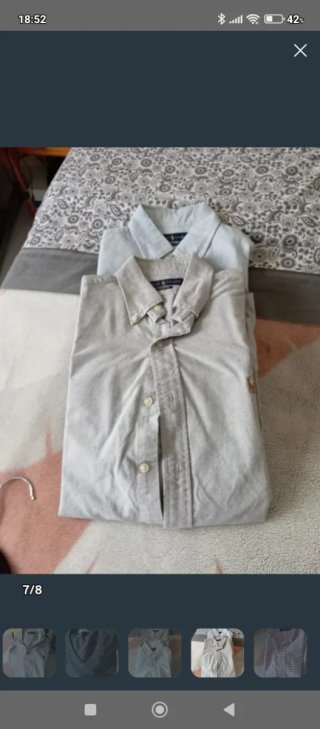 Camicie Polo Ralph Lauren grigie