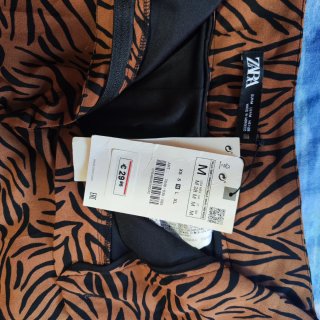Pantalón ancho estampado mujer