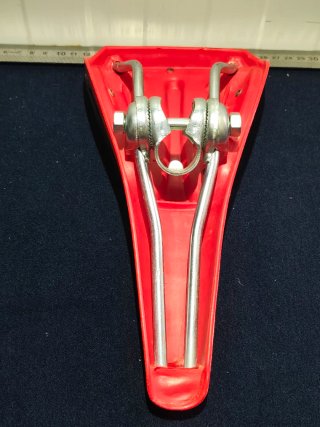 Sillín Vintage Delta Bicicleta Clásica Rojo