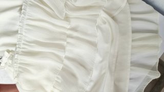 Vestido blanco corto vaporoso