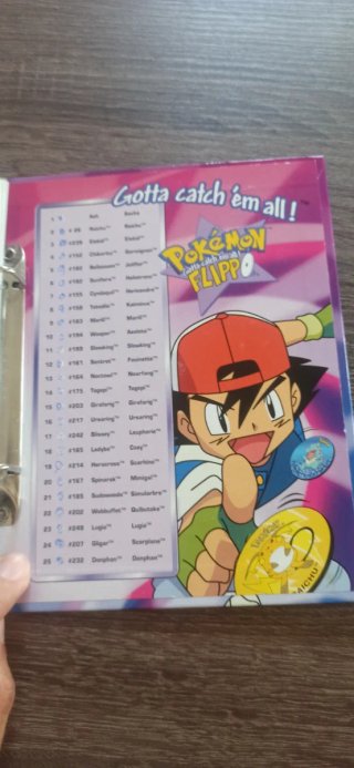 Álbum Pokémon Flippo + 7 cartas