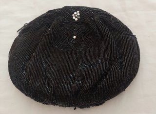 Bolso de fiesta negro con cremallera