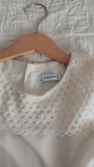 Vestido blanco niña