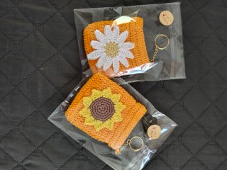 Portamonete uncinetto con fiore