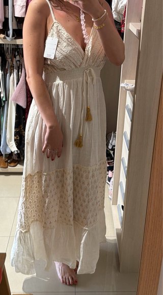 Vestido largo estilo ibicenco