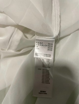 Camisa blanca marfil sin estrenar T. 58/60