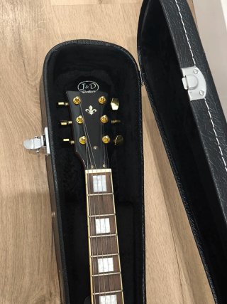 J&D Guitar tipo ES-335 semi-hollow