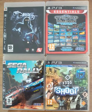 Lote 4 Juegos PS3: The Darkness, Mega Drive, Rally