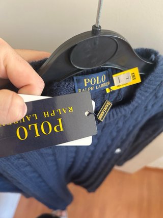 Jersey Polo Ralph Lauren Azul Cable Knit