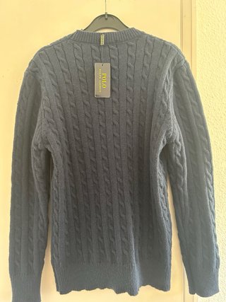 Jersey Polo Ralph Lauren Azul Cable Knit