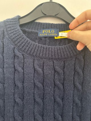 Jersey Polo Ralph Lauren Azul Cable Knit