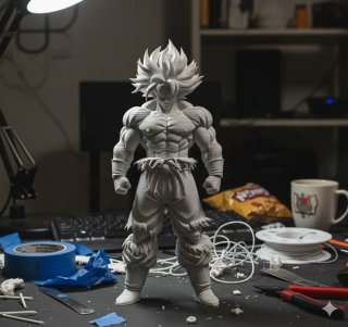 Figura Goku Super Saiyan 3D