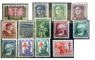 COLECCION DE SELLOS ESPAÑA NUEVOS DE 1941 A 1949.