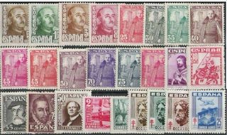 COLECCION DE SELLOS ESPAÑA NUEVOS DE 1941 A 1949.