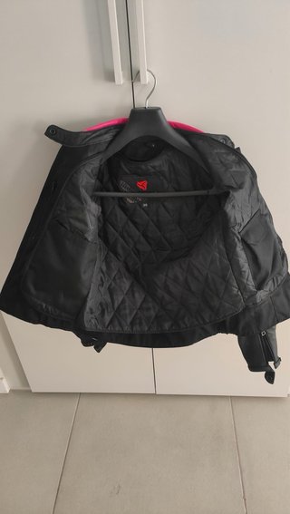 Chaqueta de piel Rtech moto rosa