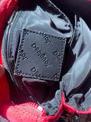 Bolso Desigual Rojo y Negro