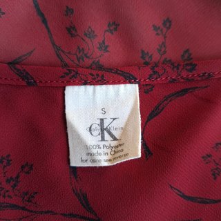 Top gasa estampado floral Calvin Klein