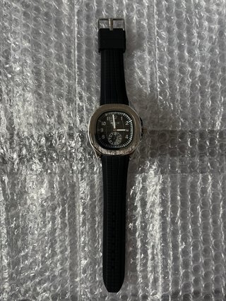 Reloj Nibosi Negro y Plateado