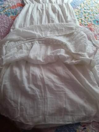 Vestido Ibicenco Blanco Largo Talla M/L