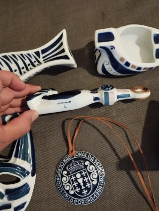 Lote 6 Piezas porcelana Sargadelos