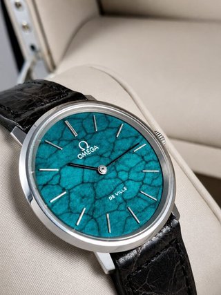 Omega De Ville Quadrante Turchese