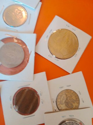 Colección de Monedas Antiguas en carton