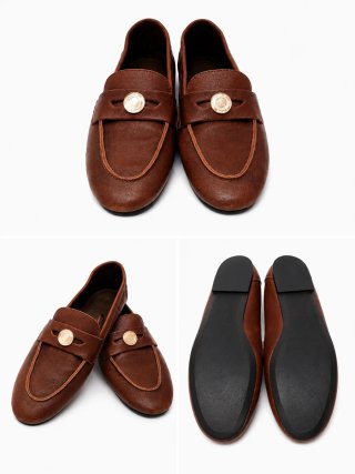 Mocasines Zara Piel Marrón