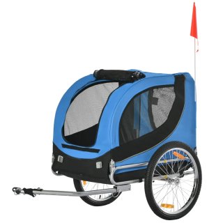 Remolque Bicicleta Perros Mascota 1 Bandera 8 Refl