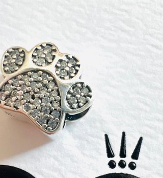 Pandora Charm Pata de Perro con Circonitas