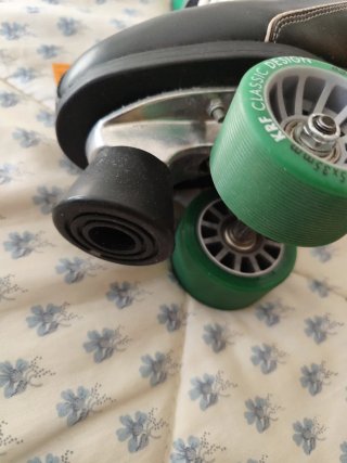 Patines Clásicos KRF Negro/Verde número 43