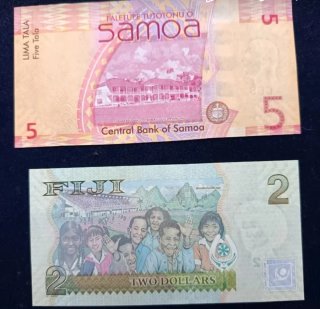Oceania Lotto 8 banconote FDS UNC come descriz.
