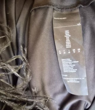 Vestito S.Oliver con brillantini e piume