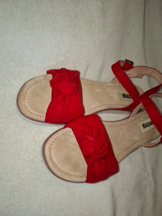 Sandalias Mustang Rojas Talla 41