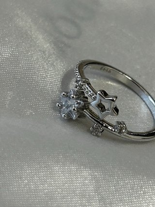 Anello stelle argento 925 regolabile