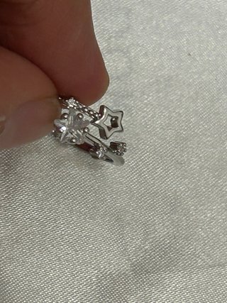 Anello stelle argento 925 regolabile