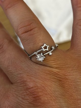 Anello stelle argento 925 regolabile