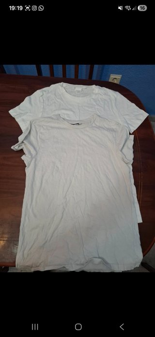 Pack 2 Camisetas Básicas Blancas