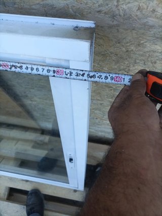 Ventana corredera de aluminio blanca