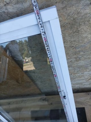 Ventana corredera de aluminio blanca