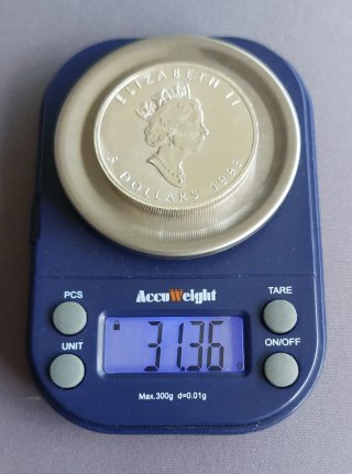 Moneda Plata Maple Leaf 1 Oz 1993