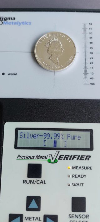 Moneda Plata Maple Leaf 1 Oz 1993